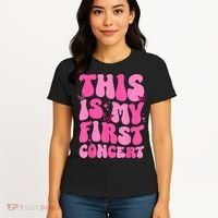 This Is My First Concert Music Event Retro Groovy Girl Women's T-Shirt thumb 4