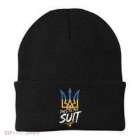 This Is My Suit IM Not Playing Cards Tramp Zelensky Ukraine Beanie thumb 0
