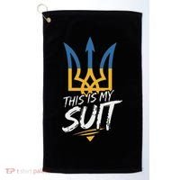 This Is My Suit IM Not Playing Cards Tramp Zelensky Ukraine Golf Towel thumb 0