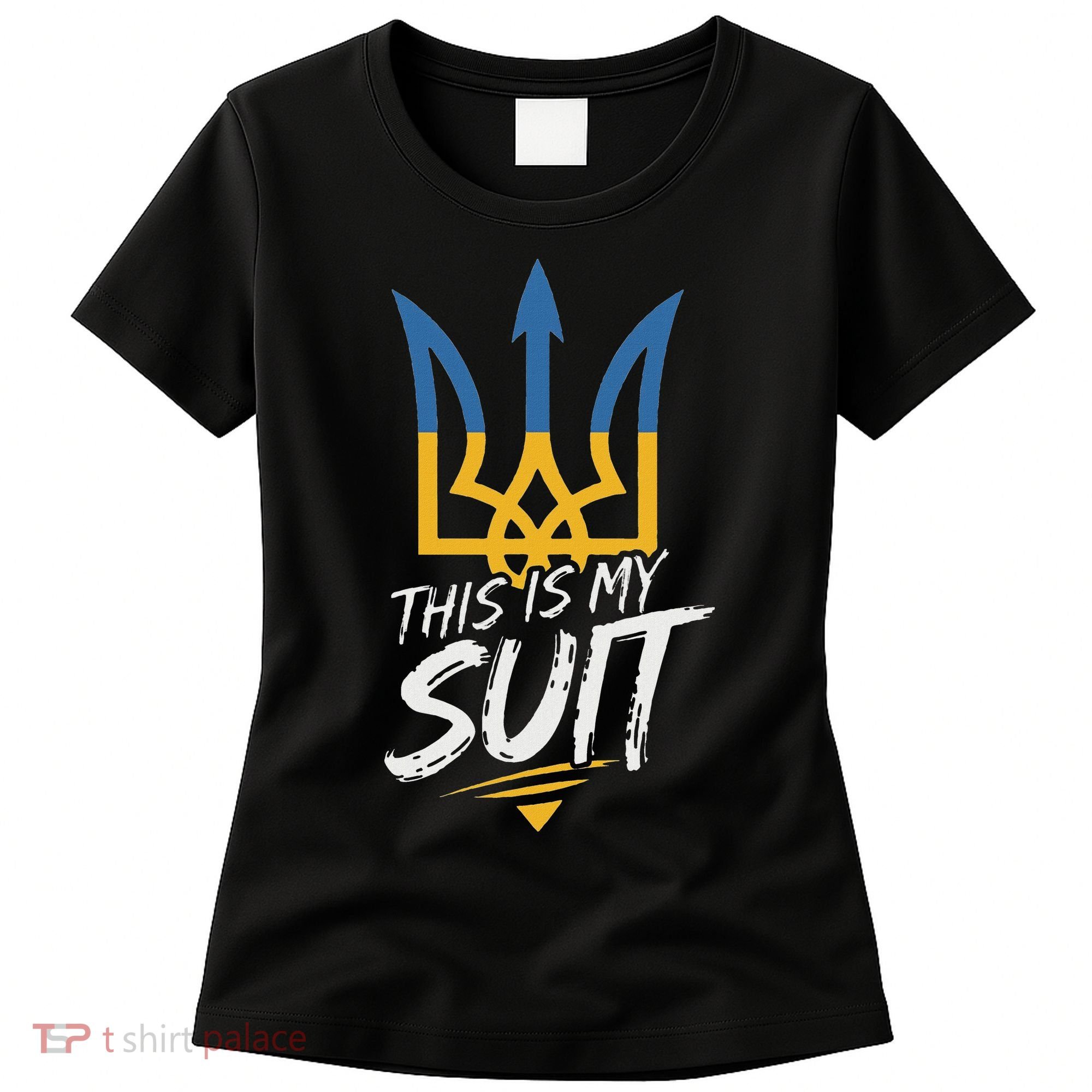 This Is My Suit IM Not Playing Cards Tramp Zelensky Ukraine Women's T-Shirt
