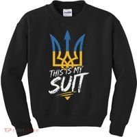 This Is My Suit IM Not Playing Cards Tramp Zelensky Ukraine Kids Sweatshirt thumb 0