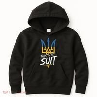 This Is My Suit IM Not Playing Cards Tramp Zelensky Ukraine Kids Hoodie thumb 0