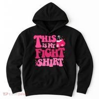 This Is My Fight Breast Cancer Ribbon Support Hoodie thumb 0