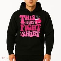 This Is My Fight Breast Cancer Ribbon Support Hoodie thumb 2