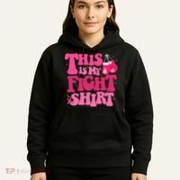 This Is My Fight Breast Cancer Ribbon Support Hoodie thumb 5