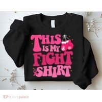 This Is My Fight Breast Cancer Ribbon Support Sweatshirt thumb 2