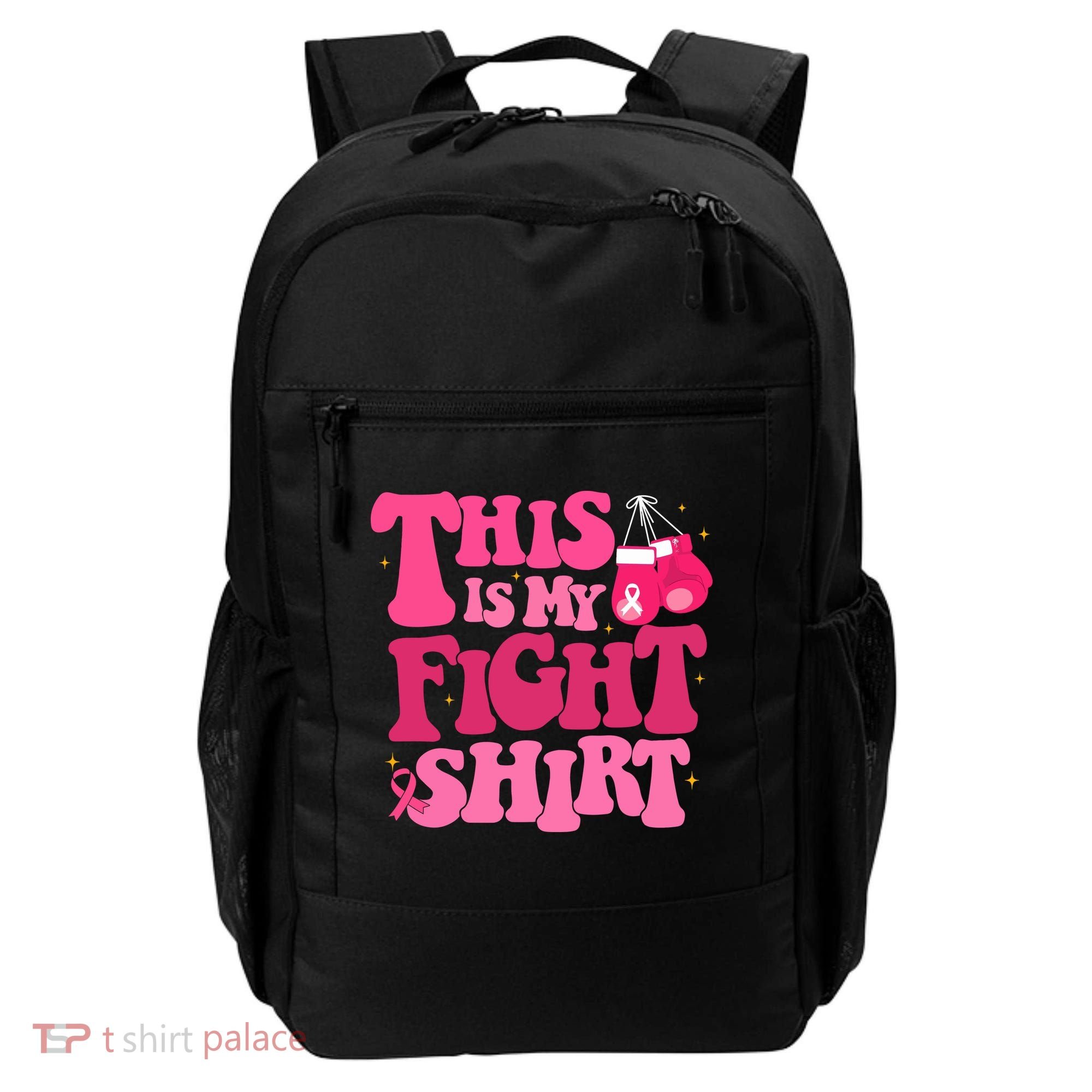 This Is My Fight Breast Cancer Ribbon Support Backpack