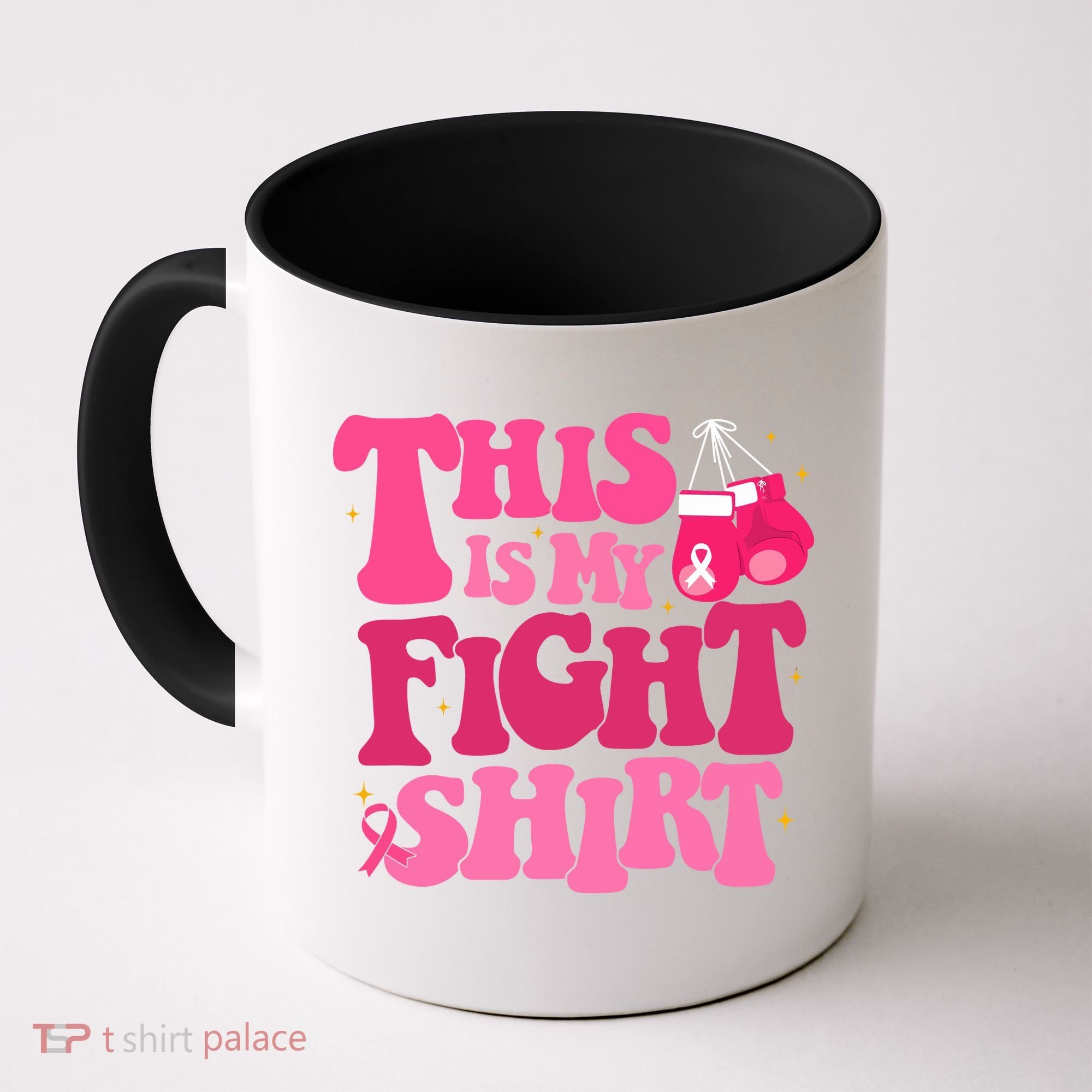This Is My Fight Breast Cancer Ribbon Support Coffee Mug