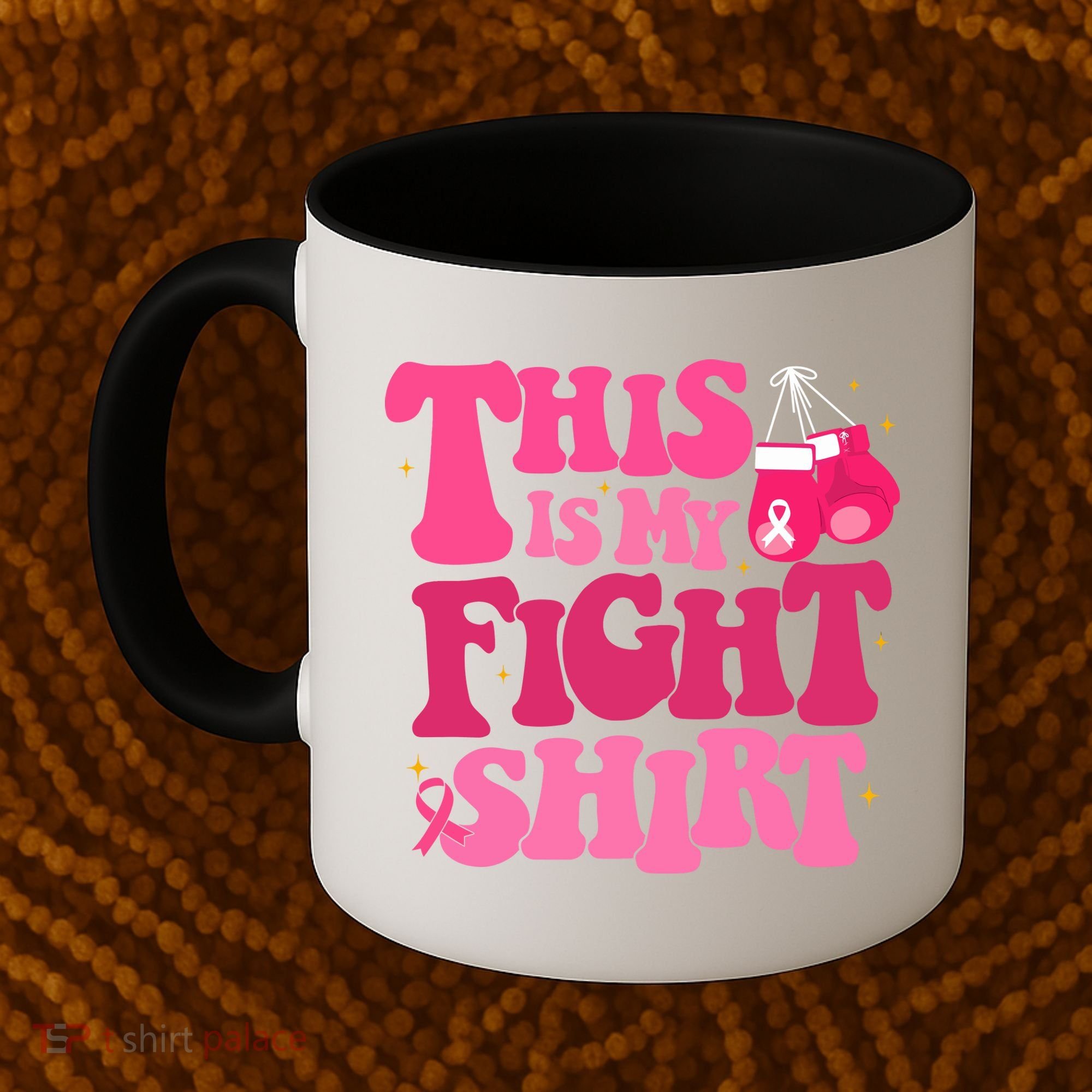 This Is My Fight Breast Cancer Ribbon Support Coffee Mug