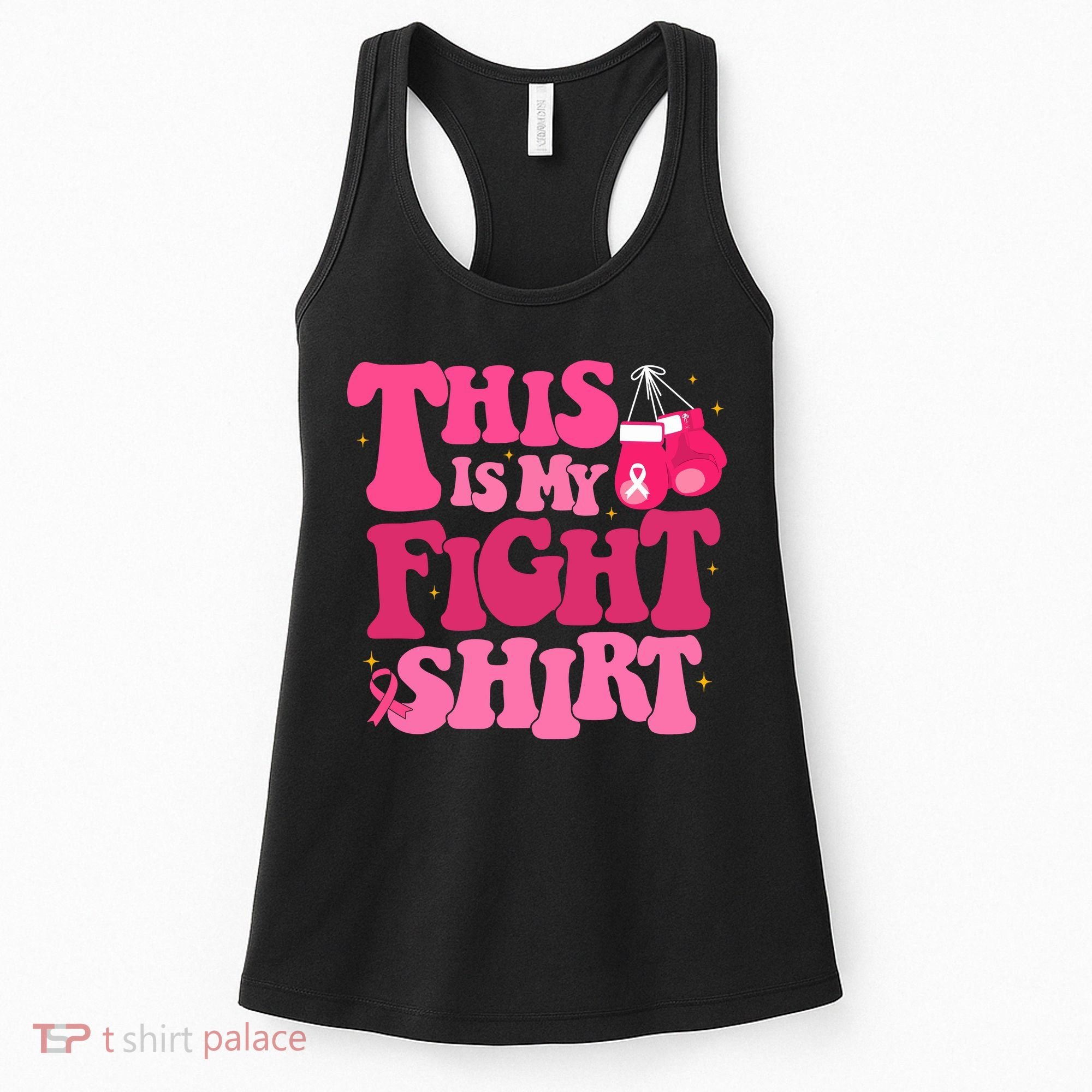 This Is My Fight Breast Cancer Ribbon Support Women's Tank Top