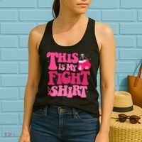 This Is My Fight Breast Cancer Ribbon Support Women's Tank Top thumb 2