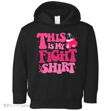 This Is My Fight Breast Cancer Ribbon Support Toddler Hoodie