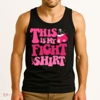 This Is My Fight Breast Cancer Ribbon Support Tank Top thumb 3