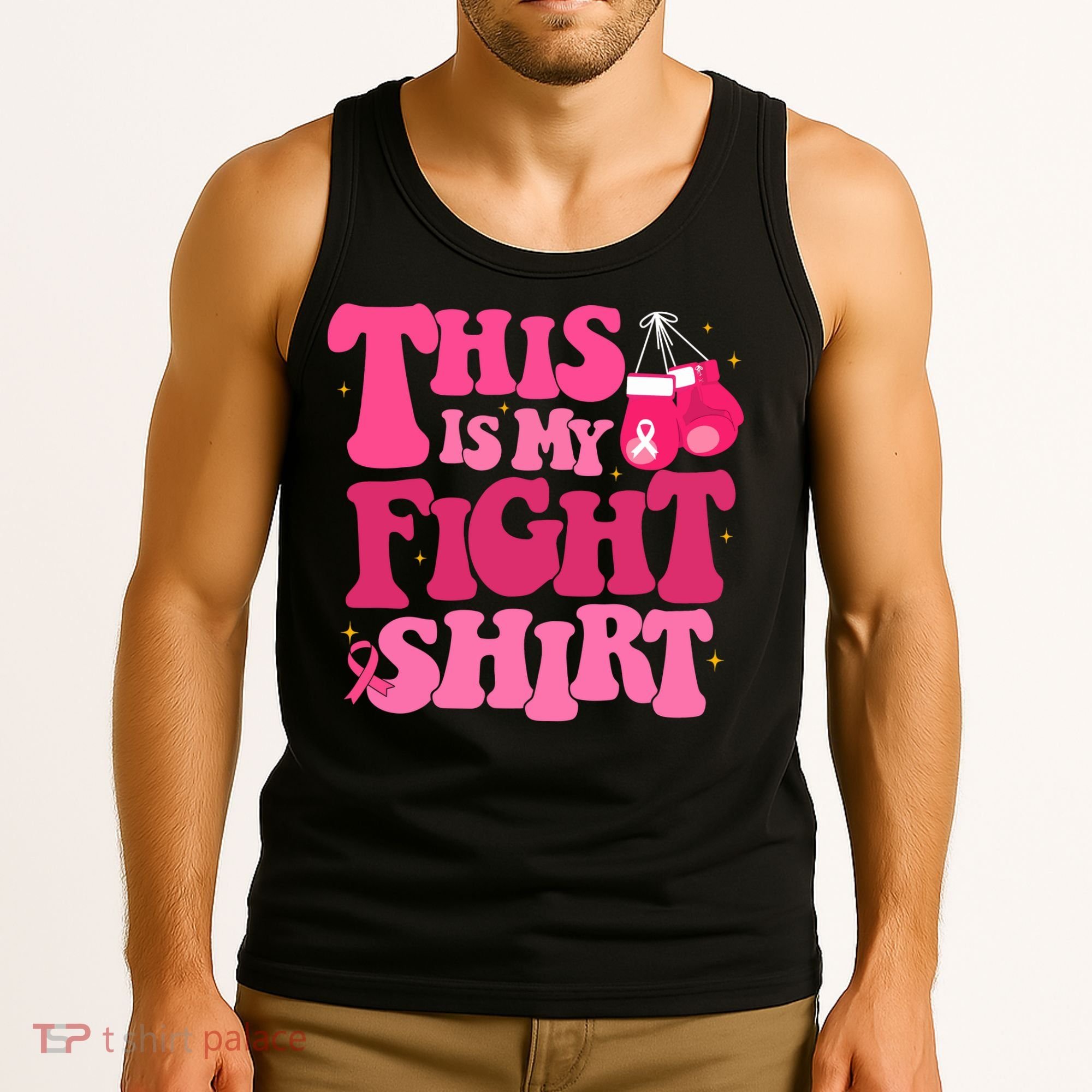 This Is My Fight Breast Cancer Ribbon Support Tank Top