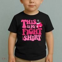 This Is My Fight Breast Cancer Ribbon Support Toddler T-Shirt thumb 2