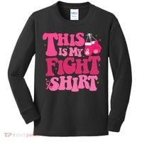 This Is My Fight Breast Cancer Ribbon Support Kids Long Sleeve Shirt thumb 0