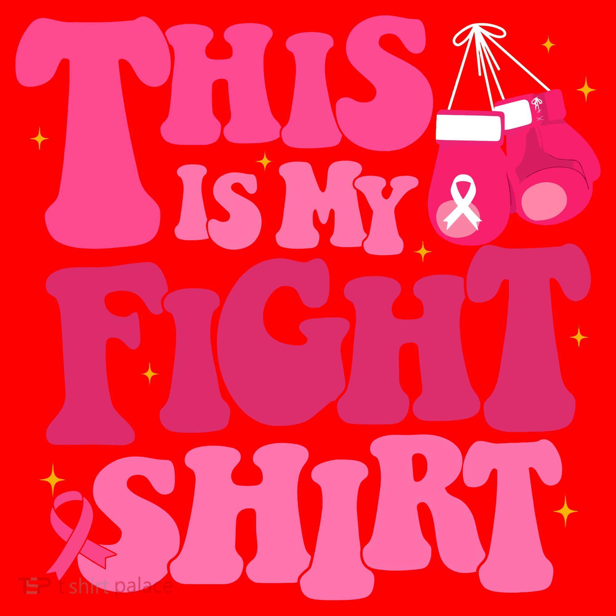 This Is My Fight Breast Cancer Ribbon Support Santa Hat