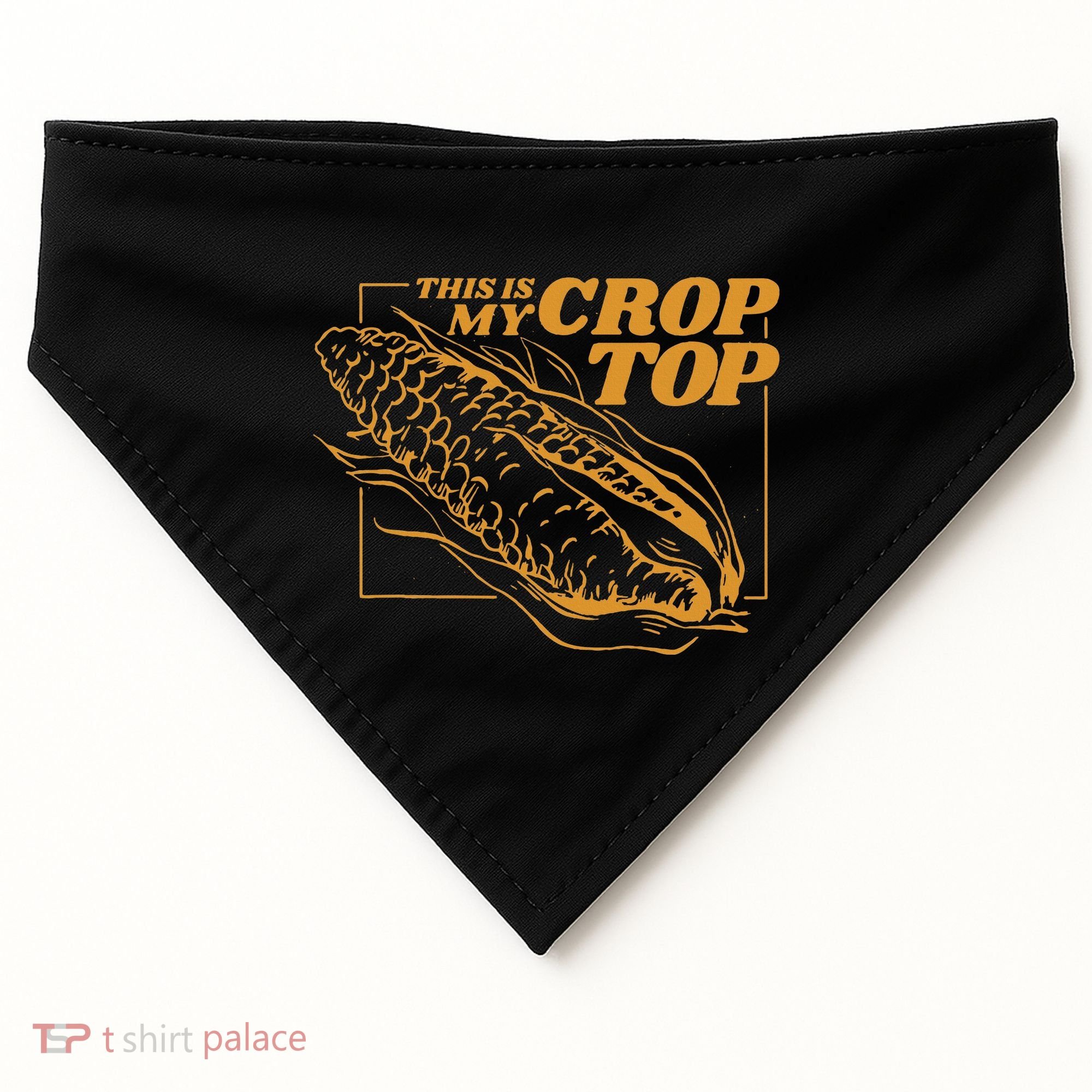 This Is My Crop Top Corn USA-Made Doggie Bandana