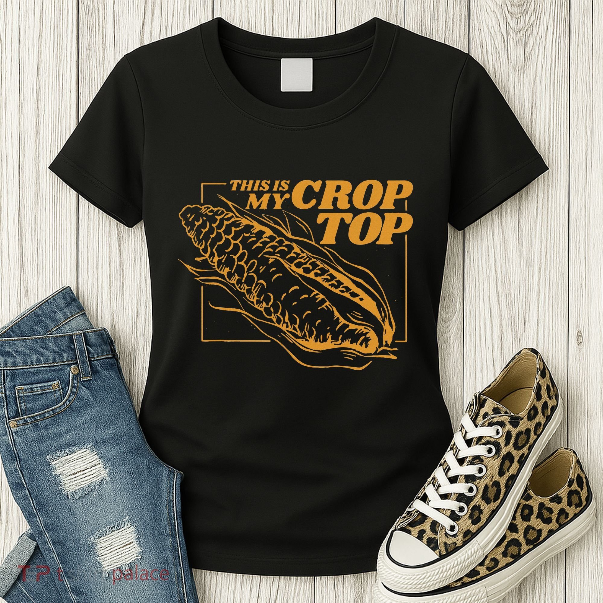 This Is My Crop Top Corn Women's T-Shirt
