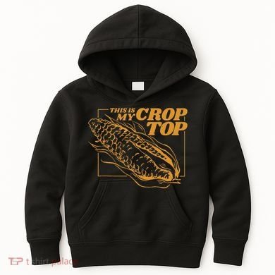 This Is My Crop Top Corn Kids Hoodie