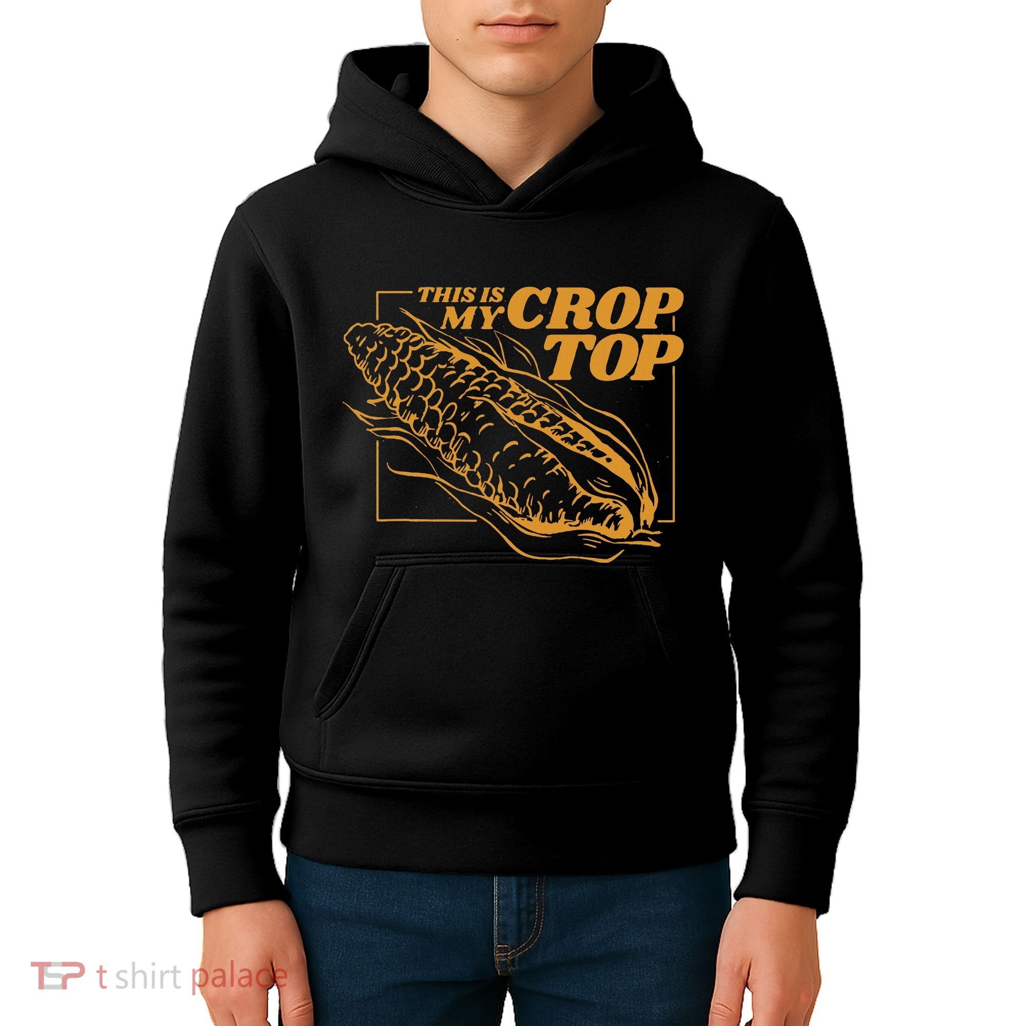 This Is My Crop Top Corn Kids Hoodie