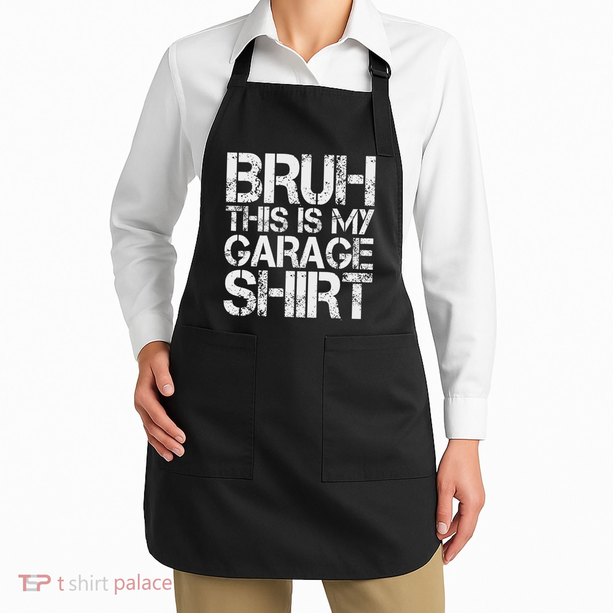 This Is My Garage Mechanic Dad Jokes Funny Fathers Day Apron