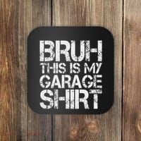 This Is My Garage Mechanic Dad Jokes Funny Fathers Day Coaster thumb 0
