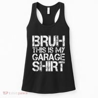This Is My Garage Mechanic Dad Jokes Funny Fathers Day Women's Tank Top thumb 0