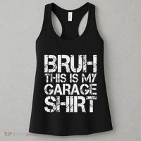This Is My Garage Mechanic Dad Jokes Funny Fathers Day Women's Tank Top thumb 3