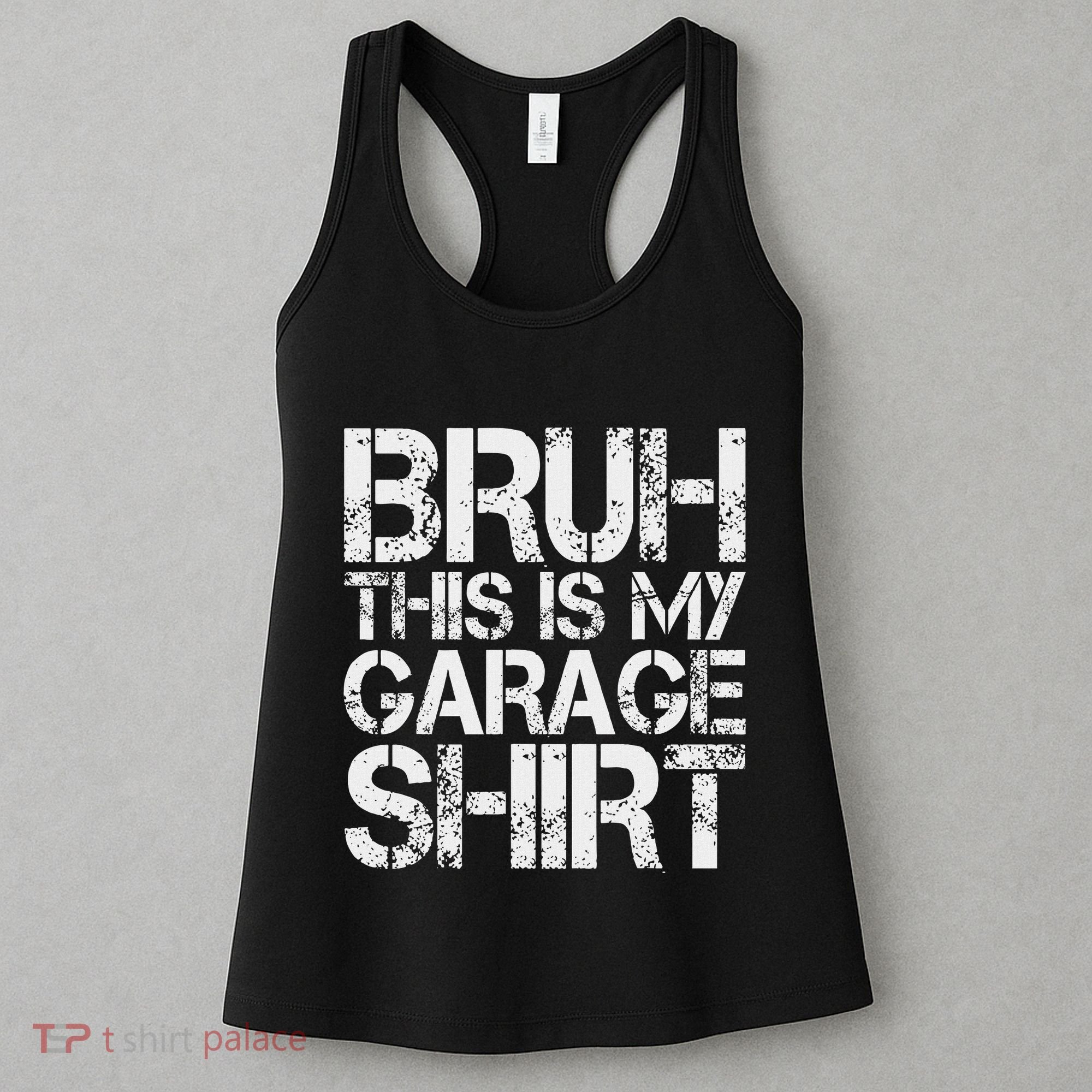 This Is My Garage Mechanic Dad Jokes Funny Fathers Day Women's Tank Top