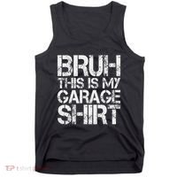 This Is My Garage Mechanic Dad Jokes Funny Fathers Day Tank Top thumb 0