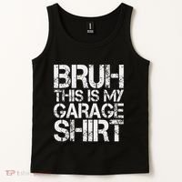 This Is My Garage Mechanic Dad Jokes Funny Fathers Day Tank Top thumb 2
