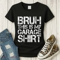 This Is My Garage Mechanic Dad Jokes Funny Fathers Day Women's T-Shirt thumb 3