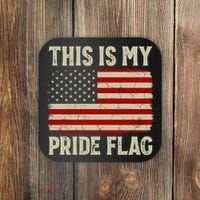This Is My Pride Flag Patriotic American Flag, 4th of July  Coaster thumb 0
