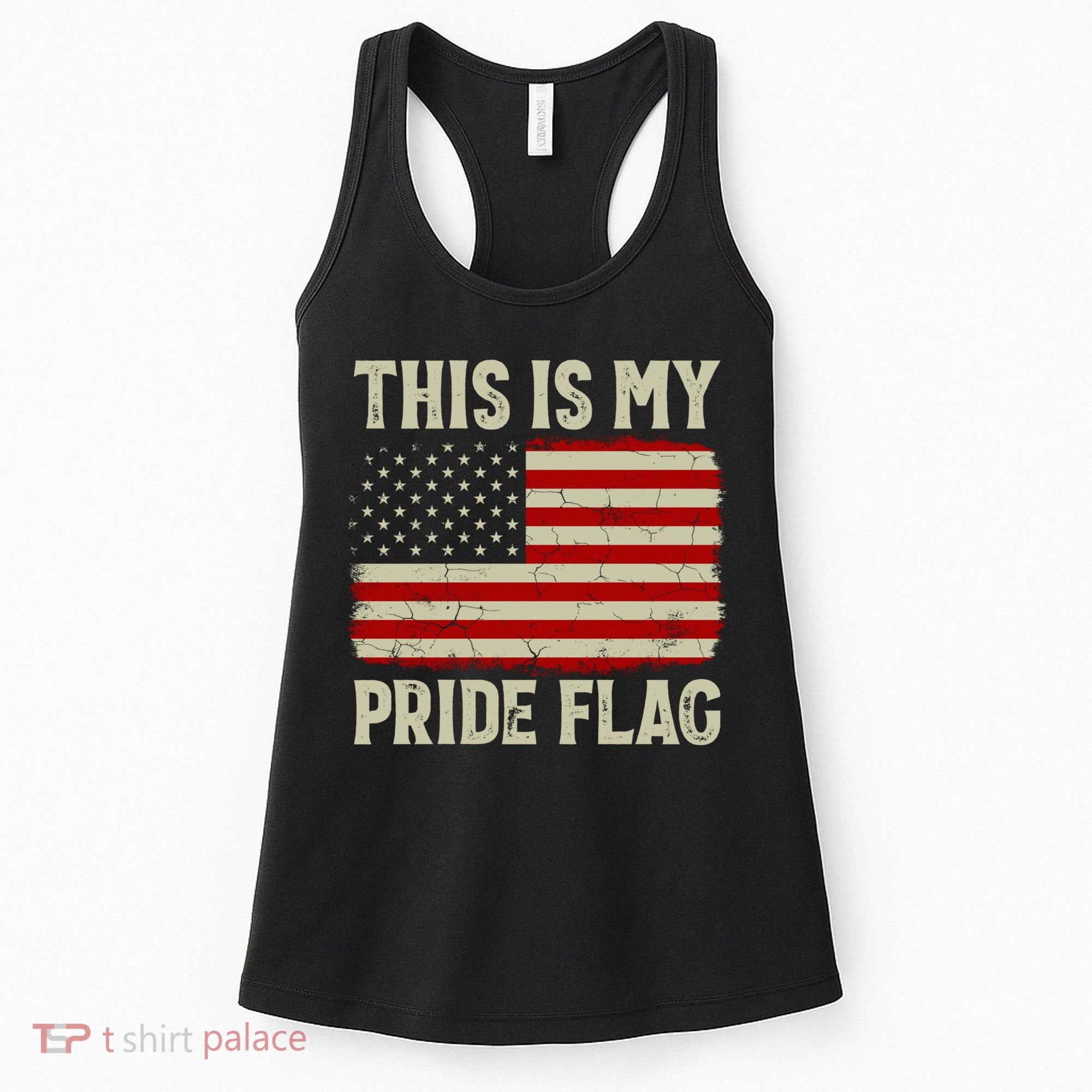 This Is My Pride Flag Patriotic American Flag, 4th of July  Women's Tank Top