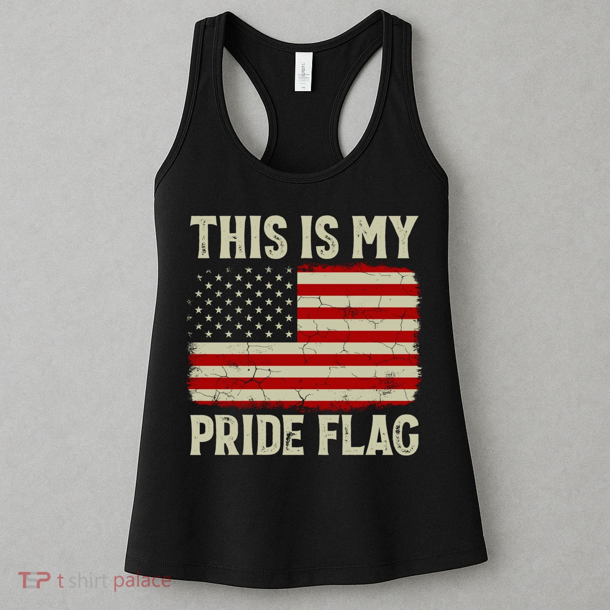 This Is My Pride Flag Patriotic American Flag, 4th of July  Women's Tank Top