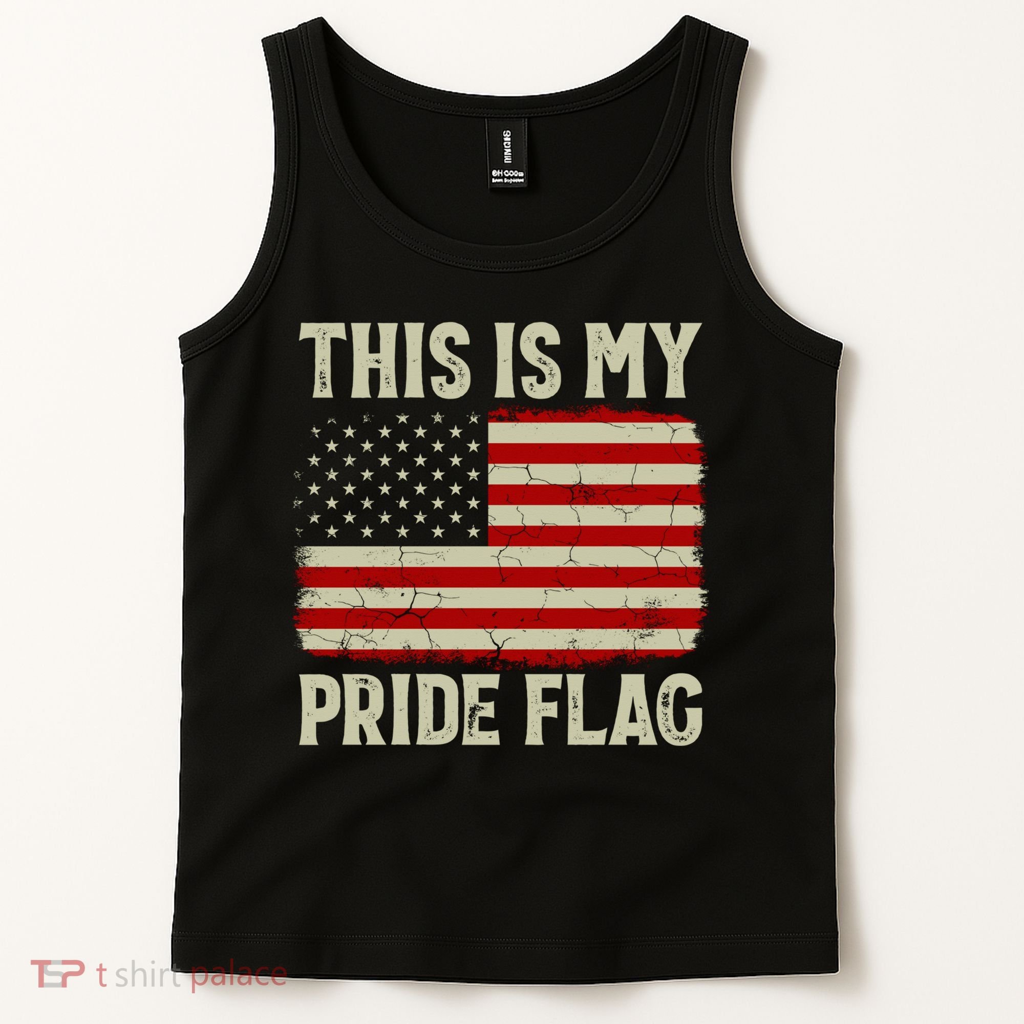 This Is My Pride Flag Patriotic American Flag, 4th of July  Tank Top