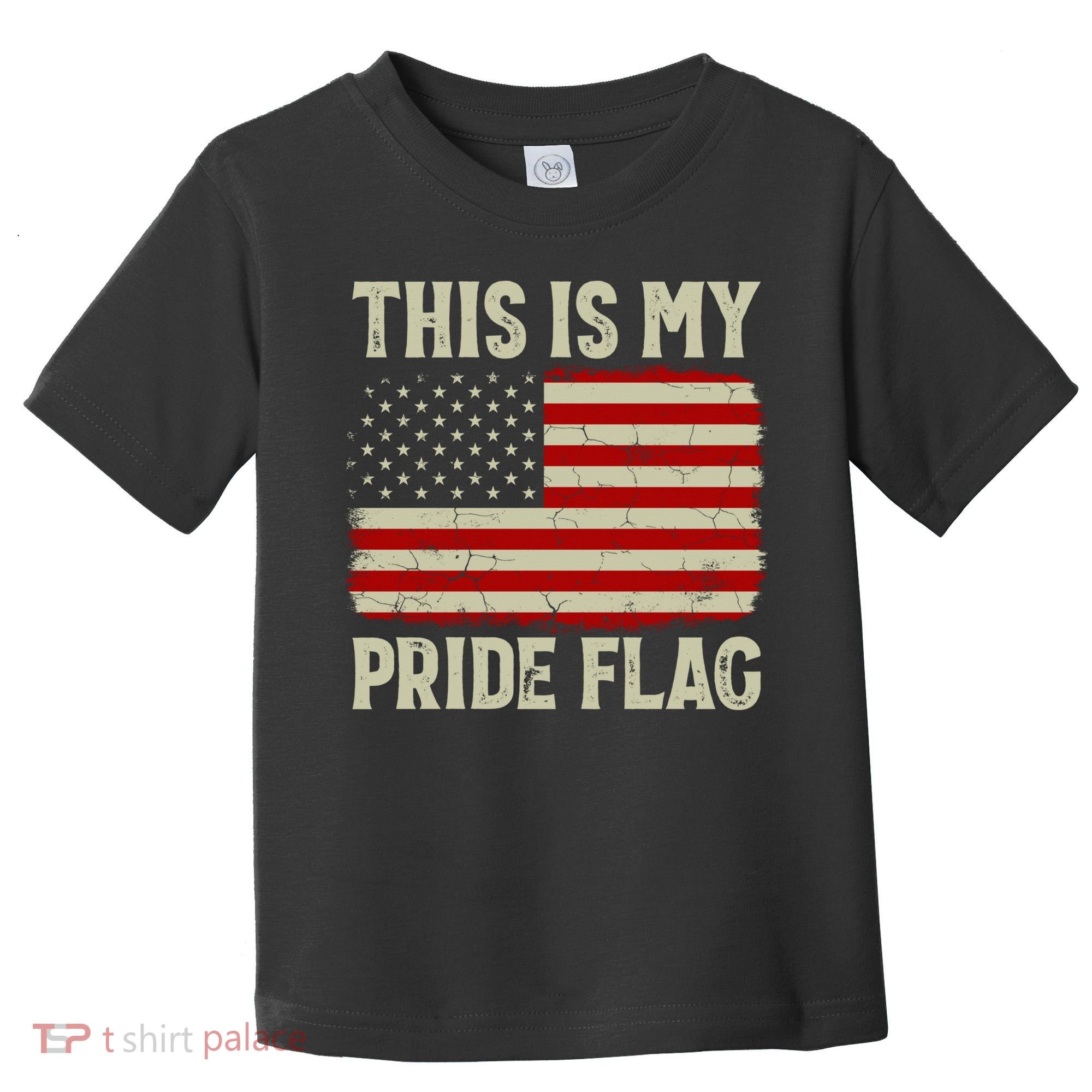 This Is My Pride Flag Patriotic American Flag, 4th of July  Toddler T-Shirt