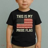 This Is My Pride Flag Patriotic American Flag, 4th of July  Toddler T-Shirt thumb 2