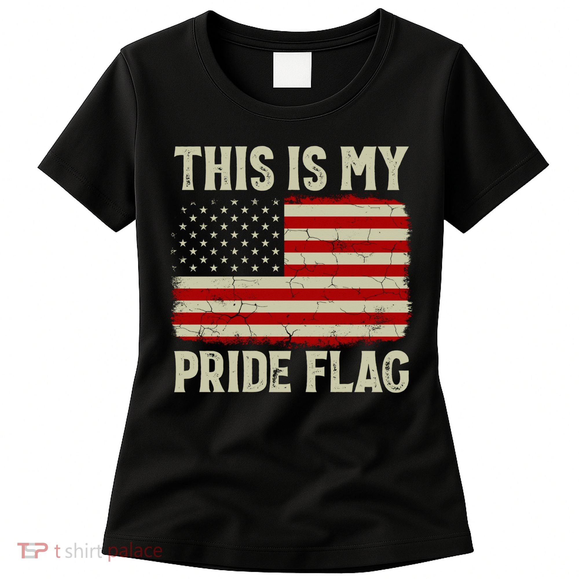 This Is My Pride Flag Patriotic American Flag, 4th of July  Women's T-Shirt