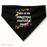 This Is My Christmas Hawaiian Shirt Christmas Hawaiian USA-Made Doggie Bandana thumb 0