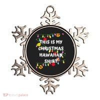 This Is My Christmas Hawaiian Shirt Christmas Hawaiian Ornament thumb 0