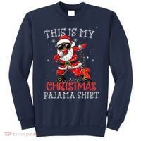 This Is My Christmas Pajama Dabbing African American Santa Sweatshirt thumb 0