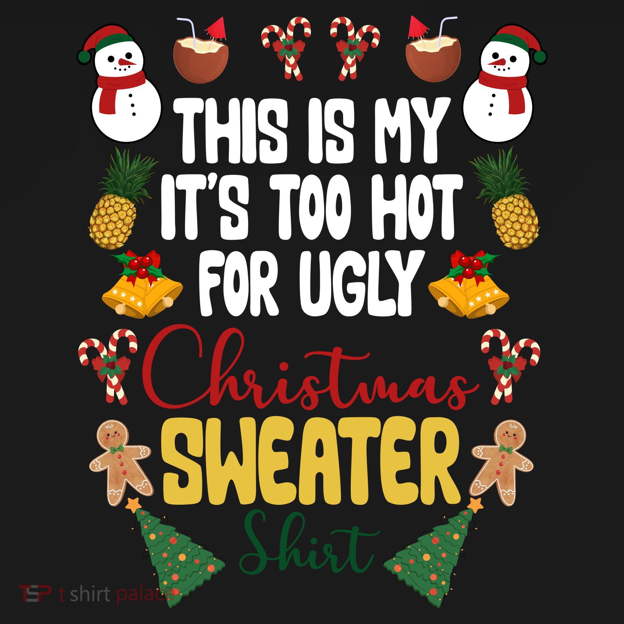 This Is My It's Too Hot For Ugly Christmas Sweater Backpack