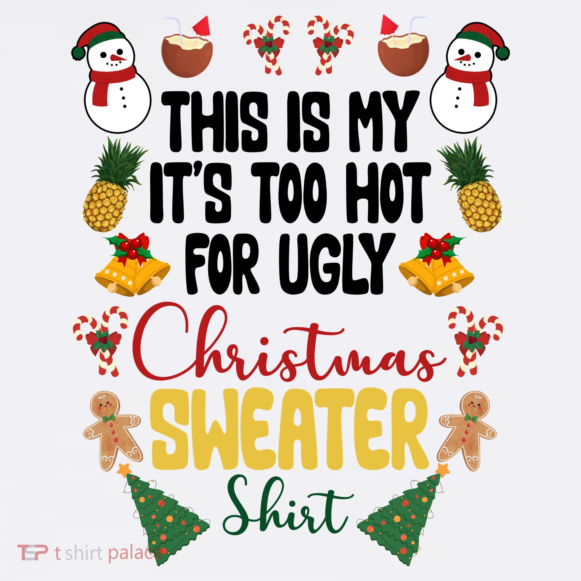 This Is My It's Too Hot For Ugly Christmas Sweater Mousepad