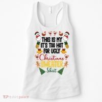 This Is My It's Too Hot For Ugly Christmas Sweater Women's Tank Top thumb 0