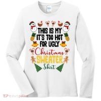 This Is My It's Too Hot For Ugly Christmas Sweater Women's Long Sleeve Shirt thumb 0