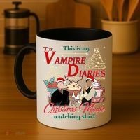 This Is My The Vampire Christmas Movie Watching Stefan And Damon Salv Coffee Mug thumb 4