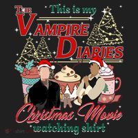 This Is My The Vampire Christmas Movie Watching Stefan And Damon Salv Beanie thumb 2