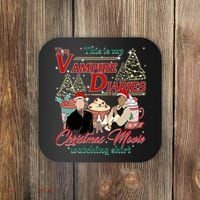 This Is My The Vampire Christmas Movie Watching Stefan And Damon Salv Coaster thumb 0